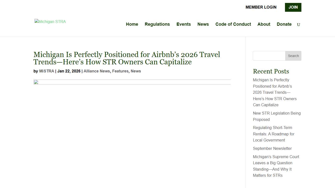 Michigan Is Perfectly Positioned for Airbnb’s 2026 Travel Trends—Here’s How STR Owners Can Capitalize - Michigan STRA