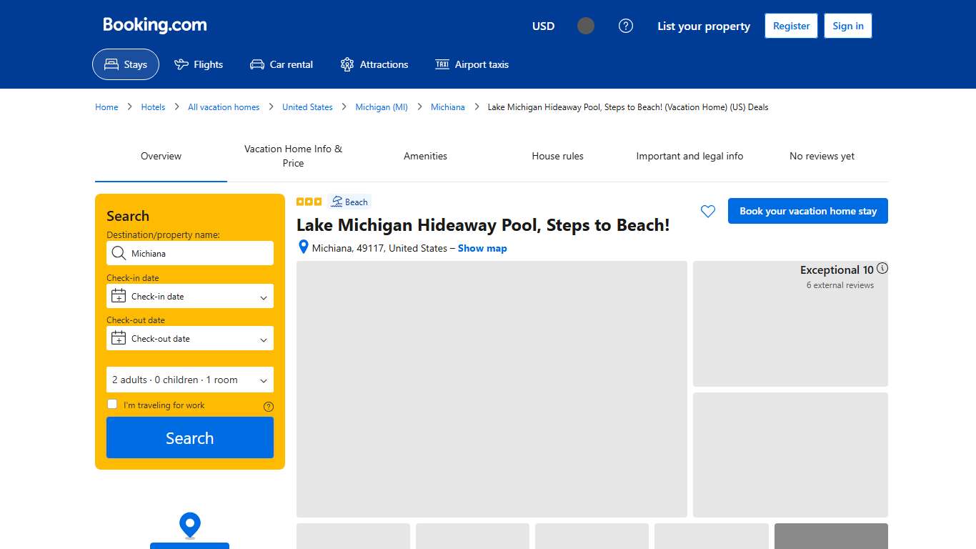 Lake Michigan Hideaway Pool, Steps to Beach!, Michiana (updated prices 2026)